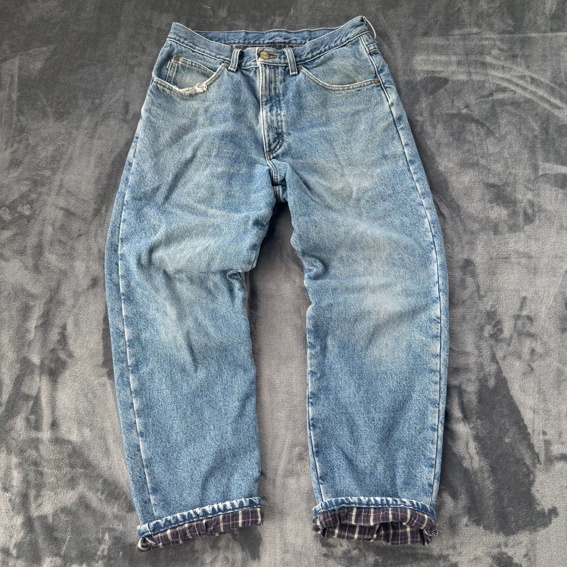 L.L. Bean Double L Classic Fit Flannel Lined Jeans 34x30